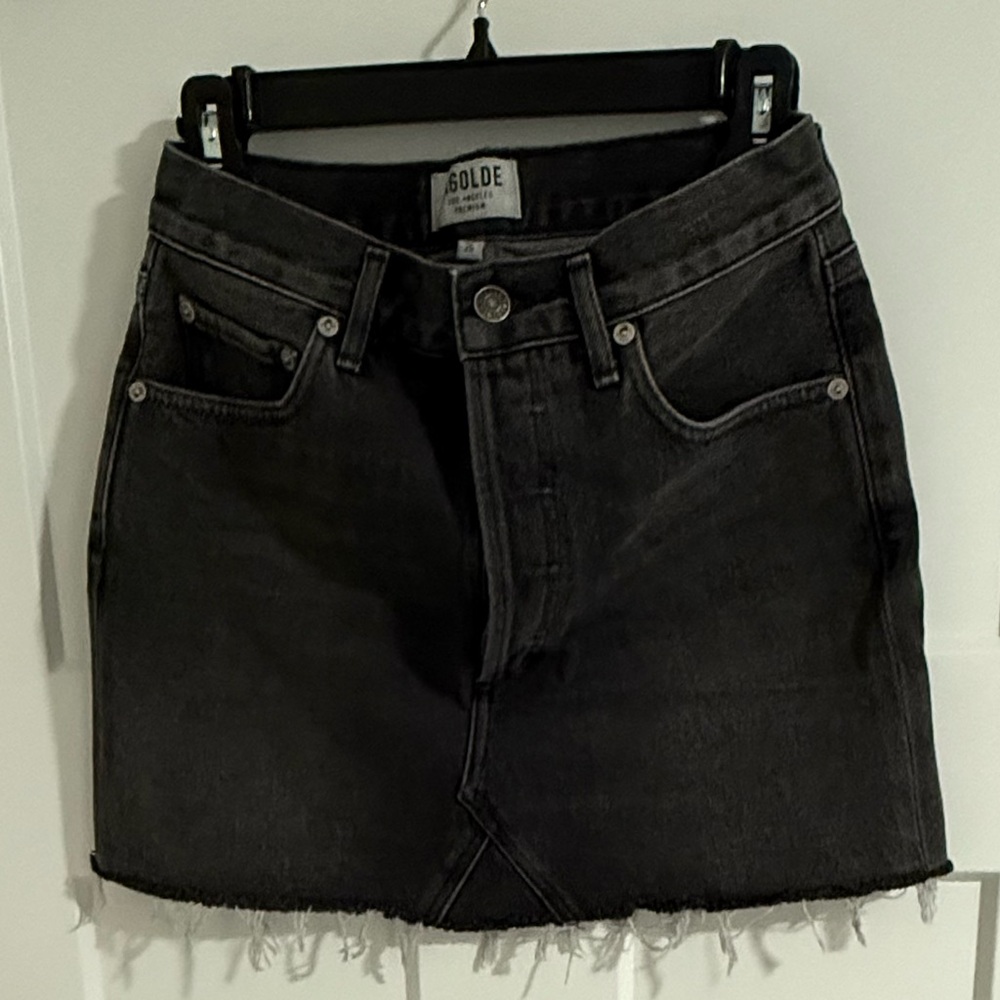 Agolde Charcoal Mini Skirt